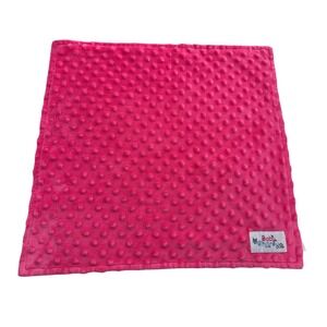 Baby Whitney Minky Dot Security Blanket Pink‎ Lovey Small 14.5x14.5 Plush